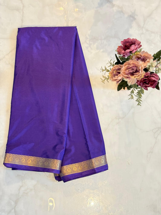 Semi Crape Mysore Silk Saree